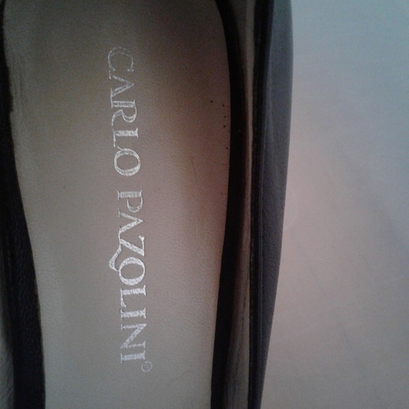 CARLO PAZOLINI black leather heels. Size 37. - Picture 5 of 5